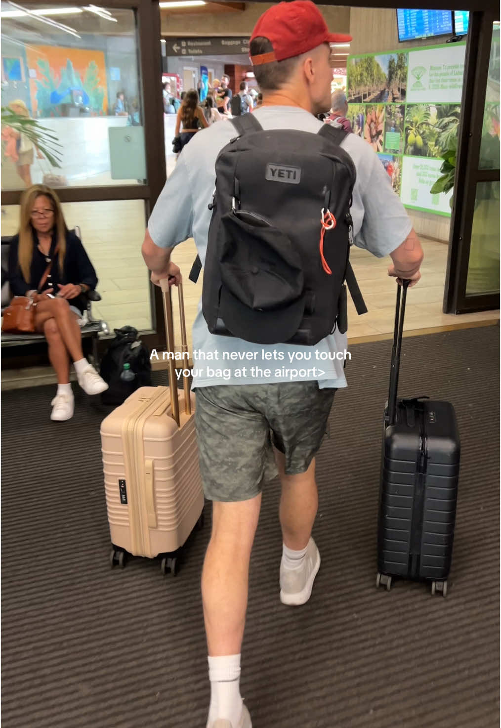 Airport princess reporting for duty ✈️  #boyfriendgoals #passengerprincess #comebethemanineed #traveltiktok #couplestiktok #hawaii #Lifestyle 