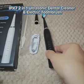 Achieve a brighter, healthier smile effortlessly! With advanced ultrasonic technology, multiple modes, and waterproof design, the IPX7 2 in 1 makes daily dental hygiene simple and effective. Don't wait! Upgrade your routine today!  #BrighterSmile #DentalInnovation #WaterproofToothbrush #dentalcleaner #createtowin 