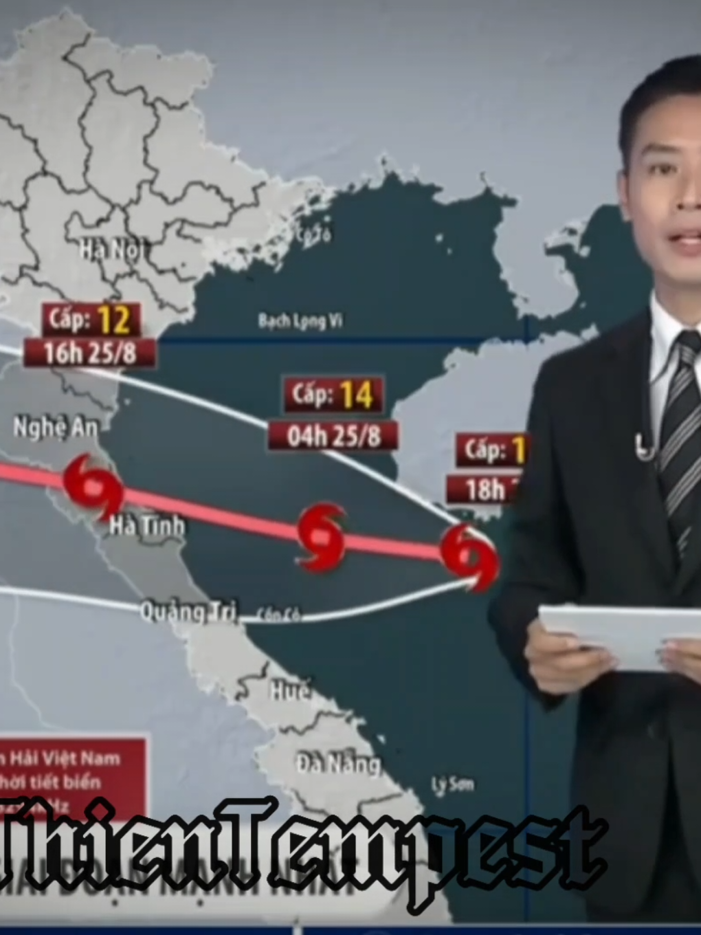 Bão số 5 vẫn mạnh cấp 14 ⚠️ #bão #kajiki #thientempest🌪️⚡ #a80 #xh 