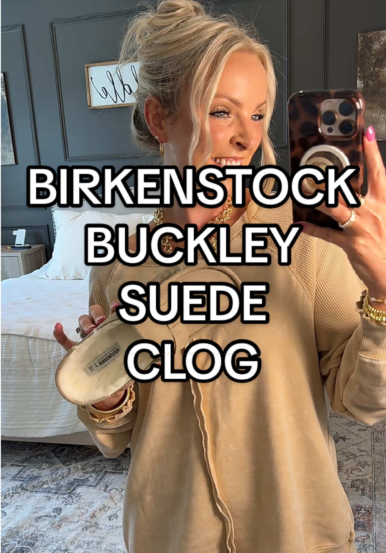 The @BIRKENSTOCK Buckley Suede Clog from @HSN, Inc is legit the shoe of fall 2025!! Snag your size before they’re gone! #shoetok #birkenstock #birkenstocks #clogs #slideonshoes 