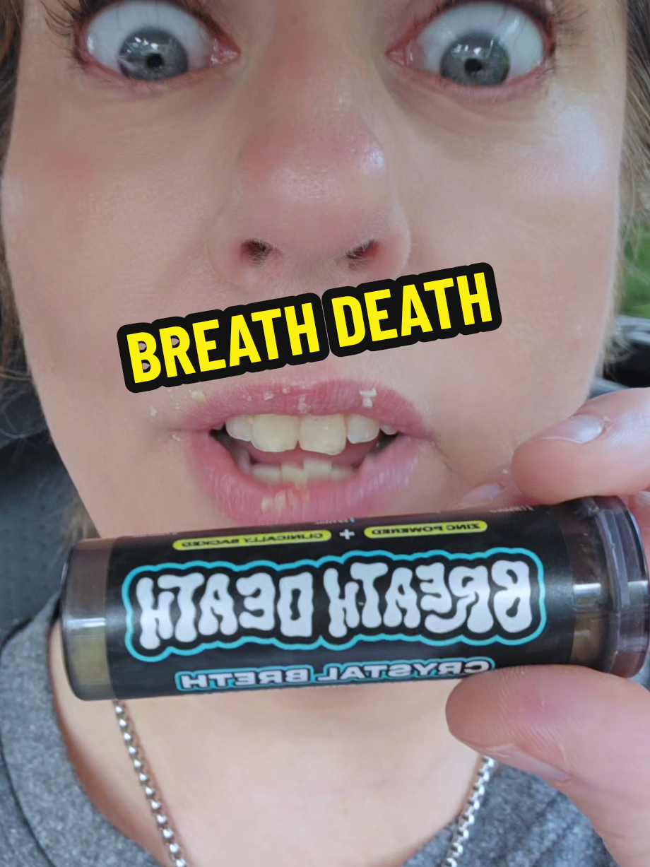 @Breath Death #breathdeath #breathfreshener #breathmint #explodingmintcrystals #freshbreath 