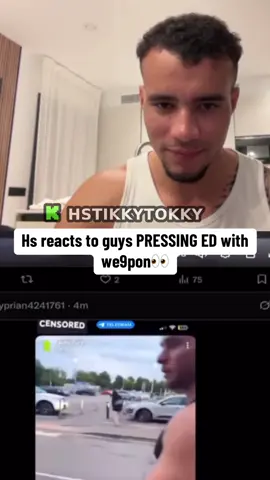 Hs reacts to guys PRESSING ED with we9pon👀#hstikkytokky 