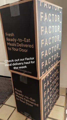 Our @Factor75Meals delivery haul! Enjoy my husband singing at the beginning 😅 #mealprep #macro #protein #highprotein #sunday #foodhaul #fresh #factor75 #easy 