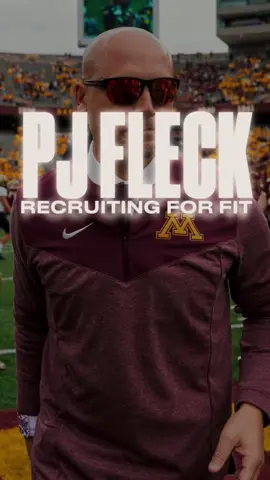 PJ Fleck told me at Minnesota they don’t “recruit” — they select. For him, it’s always the person before the player… values, character, how you do everything in life.