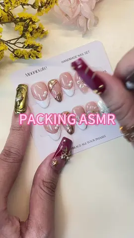 #asmr#pressonnails #fakenails #nailart #nails #fyp 