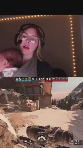 I did get that last kill btw!! Valk scared the crap out of me when she jumped out 😭 #r6 #momgamer #momgamer #tiktoklive #livehighlights 