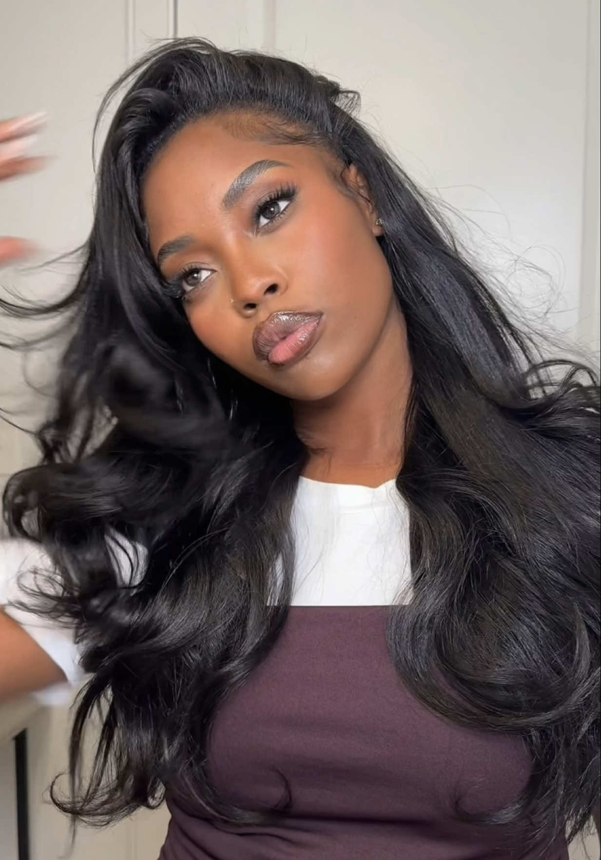 Yaki body wave half wig✨  @Recoolhair  #recoolhair #recoolhdlace #wiginstall #gluelesswig #weargowig 