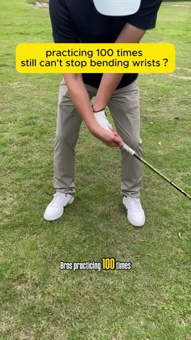 Practicing 100 times still can’t stop bending wrist? Here is a fix#arttodo #videowave #golfswing #golfwrist #golfpractice #golftrainingaids #golfer 