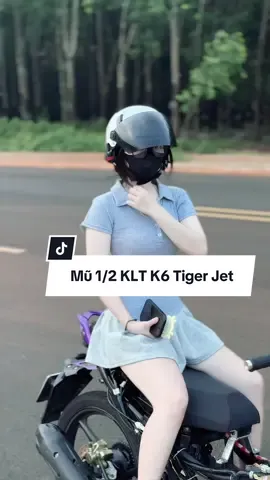 Mũ 1/2 KLT K6 TIGER JET CHÍNH HÃNG giá chưa tới 499k#klt #muklt #mubaohiem #mubaohiemthoitrang #mubaohiemchinhhang #mubaohiemcokinh #mubaohiemdiphuot 