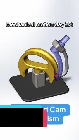 Advanced cam mechanism #engineeringstudent #engineer #cad 