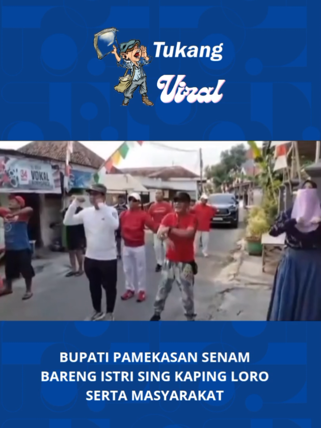 Bupati Pamekasan senam bareng masyarakat #bupatipamekasan  #istribupati  #senamsehat  #fyp  #tukangviral 