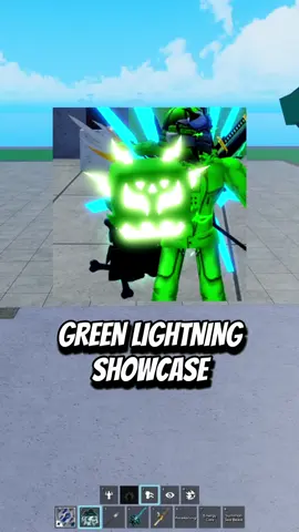 Green Lightning Showcase #roblox #dispecs #bloxfruits #bloxfruit 