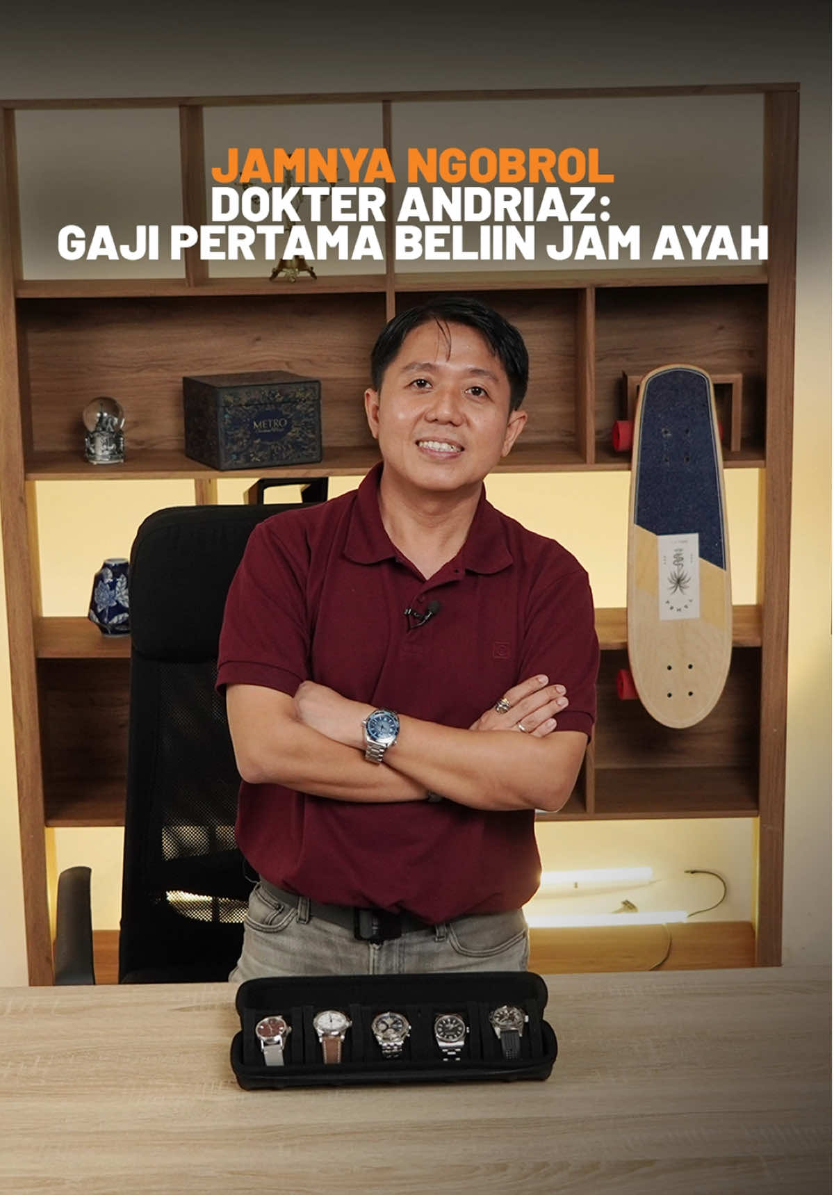 Pada episode Jamnya Ngobrol kali ini, kita akan ngobrol-ngobrol santai seputar hobi jam tangan bersama salah satu member Centurion MACHTWATCH, Dr. Andrias dari @andrias_oz. Ketika pertama kali mendapatkan gaji, ia menggunakannya untuk membelikan ayahnya jam tangan Tissot automatic. Sebuah bentuk terima kasih untuk sosok yang selalu memberi waktu dan dukungan tanpa henti.   Simak terus obrolannya karena kita akan membahas seputar hobi jam tangan dari perspektif seorang dokter, jam tangan sebagai investasi, perjalanan mengoleksi jam tangan, dan masih banyak lagi. Tonton fullnya di Youtube MACHTWATCH!   #jamtangan #machtwatch #pastiori #yangpastipasti #jamnyangobrol 