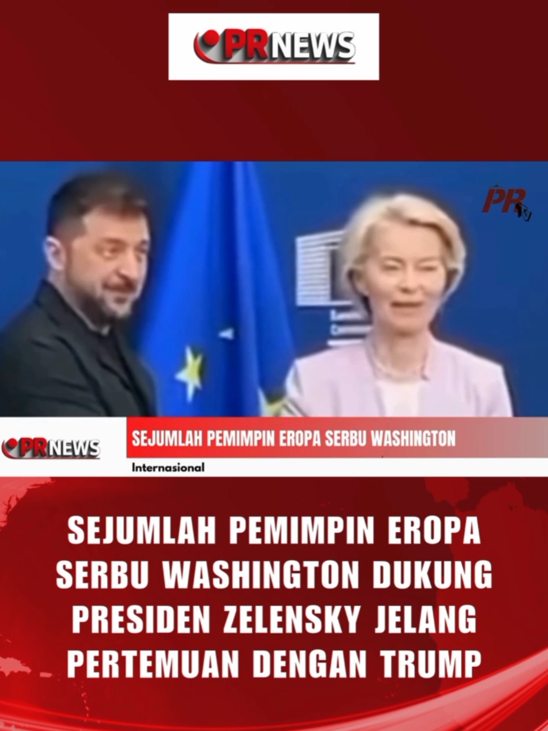 Para pemimpin Eropa tiba di Washington, untuk memberikan dukungan politik kepada Presiden Ukraina Volodymyr Zelensky menjelang pertemuannya dengan Presiden Amerika Serikat Donald Trump dalam upaya mempercepat kesepakatan damai dan mengakhiri perang yang telah berlangsung lebih dari tiga tahun. #Politik2025 #DukunganUntukUkraina #Zelensky #DonaldTrump #PerdamaianUkraina 