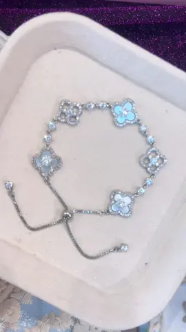 Sakura silver bracelet✨🛍️#fyp #jewelry #aesthetic #trending #vancleef #bracelet #silverjewelry #sakura 