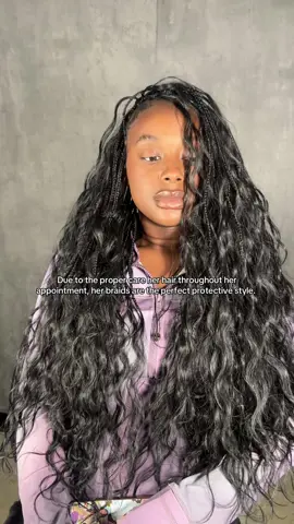 Type 4 Hair is actually perfect for braids 💗 #4chair #protectivestyles #naturalhaircare #atlantabraider #goddessbraids