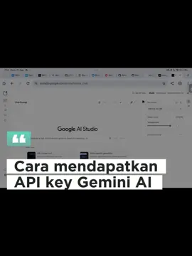 buat yang belum tau, ini cara dapetin API key Gemini AI #apikey #gemini #tutorial #ai #data_frame 