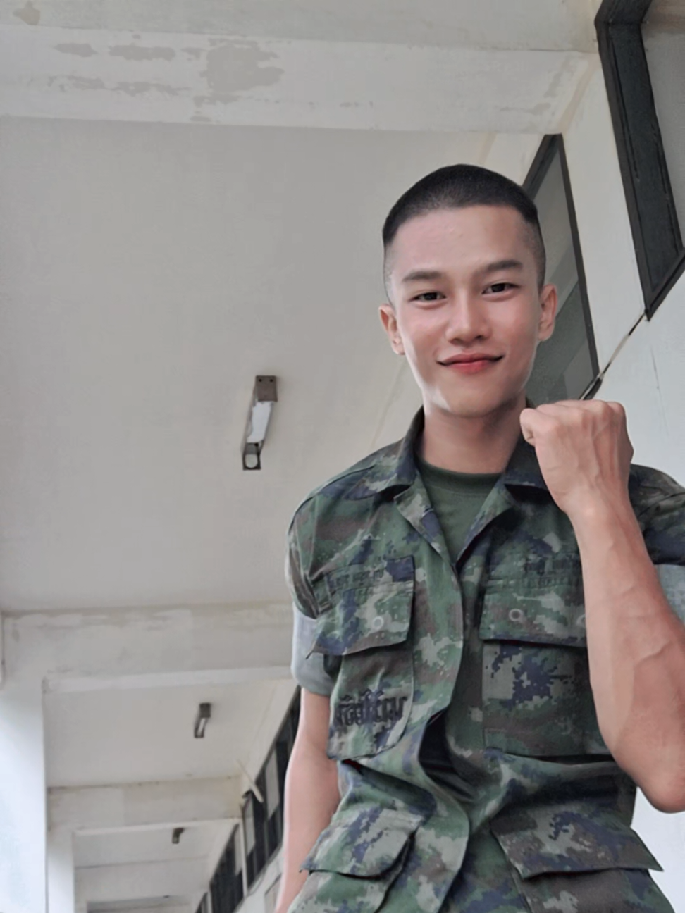 แต่เช้าเลย🦧🐵#หัวเกรียน #โคราชหวานมาก🤫 #ทหารเรือ 