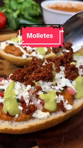 Échate unos ricos molletes!! Prueba esta, receta y compártela!!! #molletes #comida #antojo #houston #sabor 