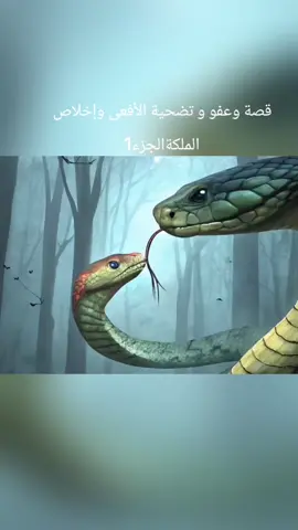 #الجزء الأول#قصة وعفو و تضحية الأفعى# وإخلاص الملكة#