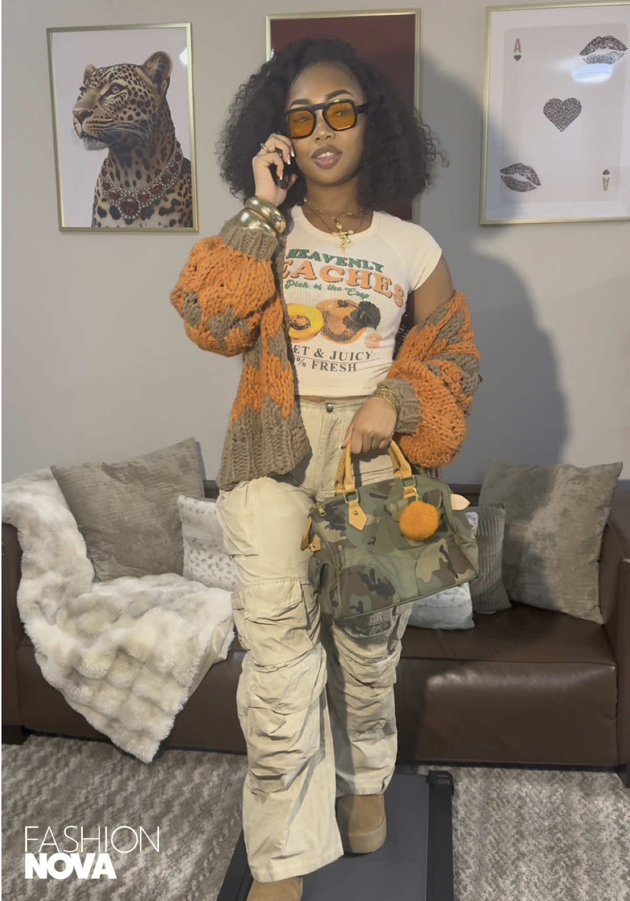 my fave season 🍂🍁🎃 @Fashion Nova  • Kamaria Washed Faux Leather Trench • Staying Warm And Cozy Scarf • Check The Deets Faux Leather Moto Jacket • Katja Color Block Cropped Cardigan  • Double Dare Faux Leather Pants • Slow Mornings Sherpa Trench Coat  • Stayin' Warm Chunky Cardigan • Farmers Fresh Peaches Tee • Talk It Up Oversized Distressed Washed Cargo Pant