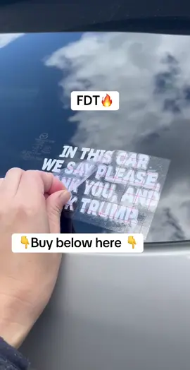 Decal available through the link in the video or click TikTok shop link #trump #fdt #trumpsupporters #liberal 