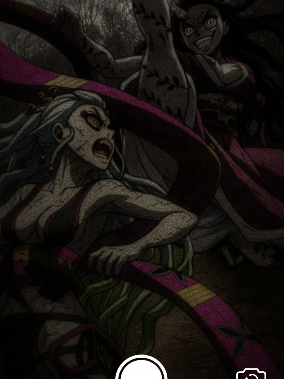Scary Nezuko vs Daki Selfie | Demon Slayer  #chatgpt #selfie #demonslayer #nezukokamado #fyp 