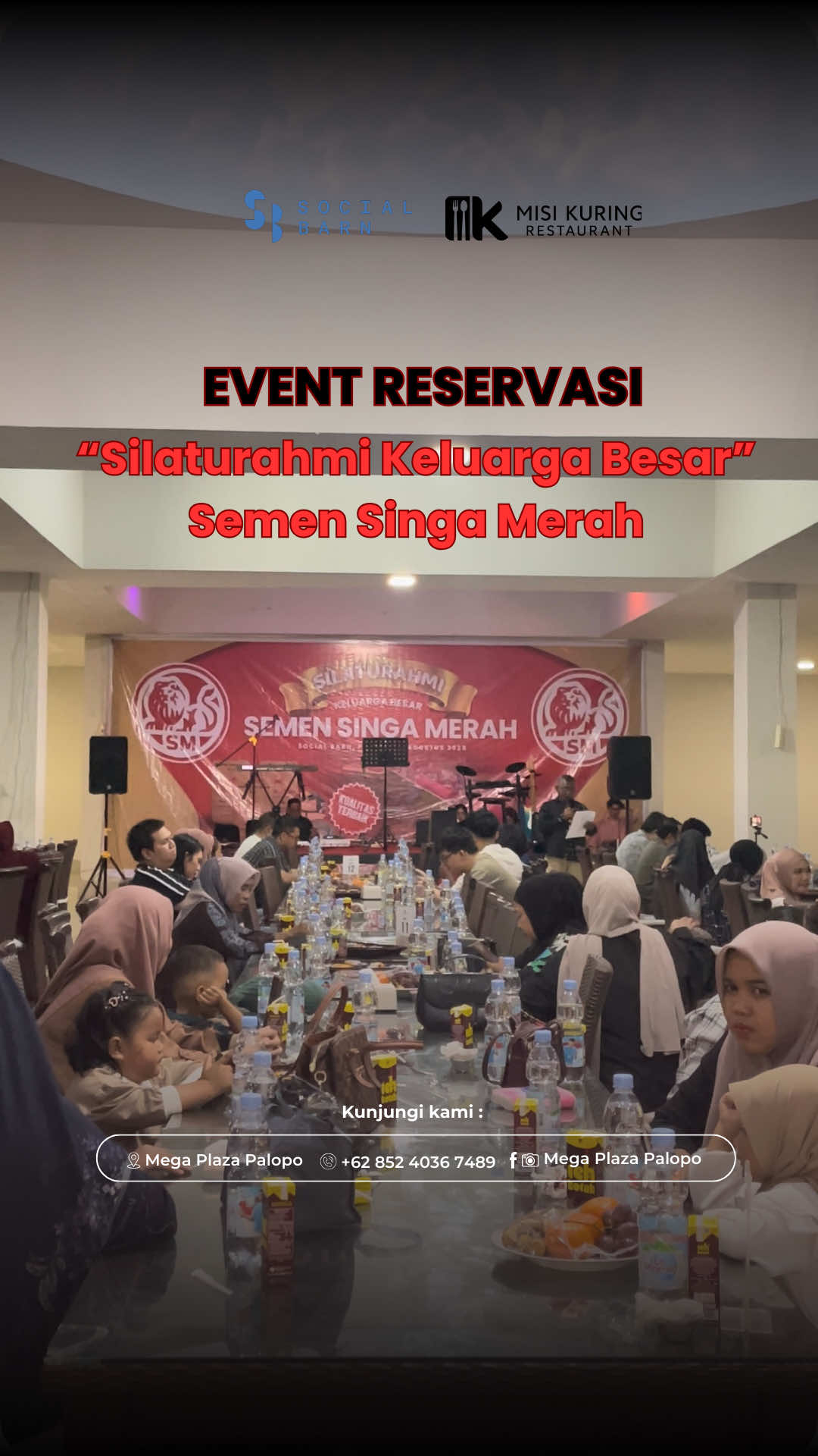 ✨ Mau buat acara tapi bingung tempat ? Reservasi aja di Misi Kuring Mega Plaza Palopo 🎉 Bisa untuk berbagai acara, serta tersedia juga prasmanan lengkap🍴 Semua aman terkendali, kamu tinggal nikmatin momennya ✨ 📍 Lt. 4 Mega Plaza Palopo #reservasipalopo #prasmananpalopo #misikuring #megaplazapalopo #acarapalopo 