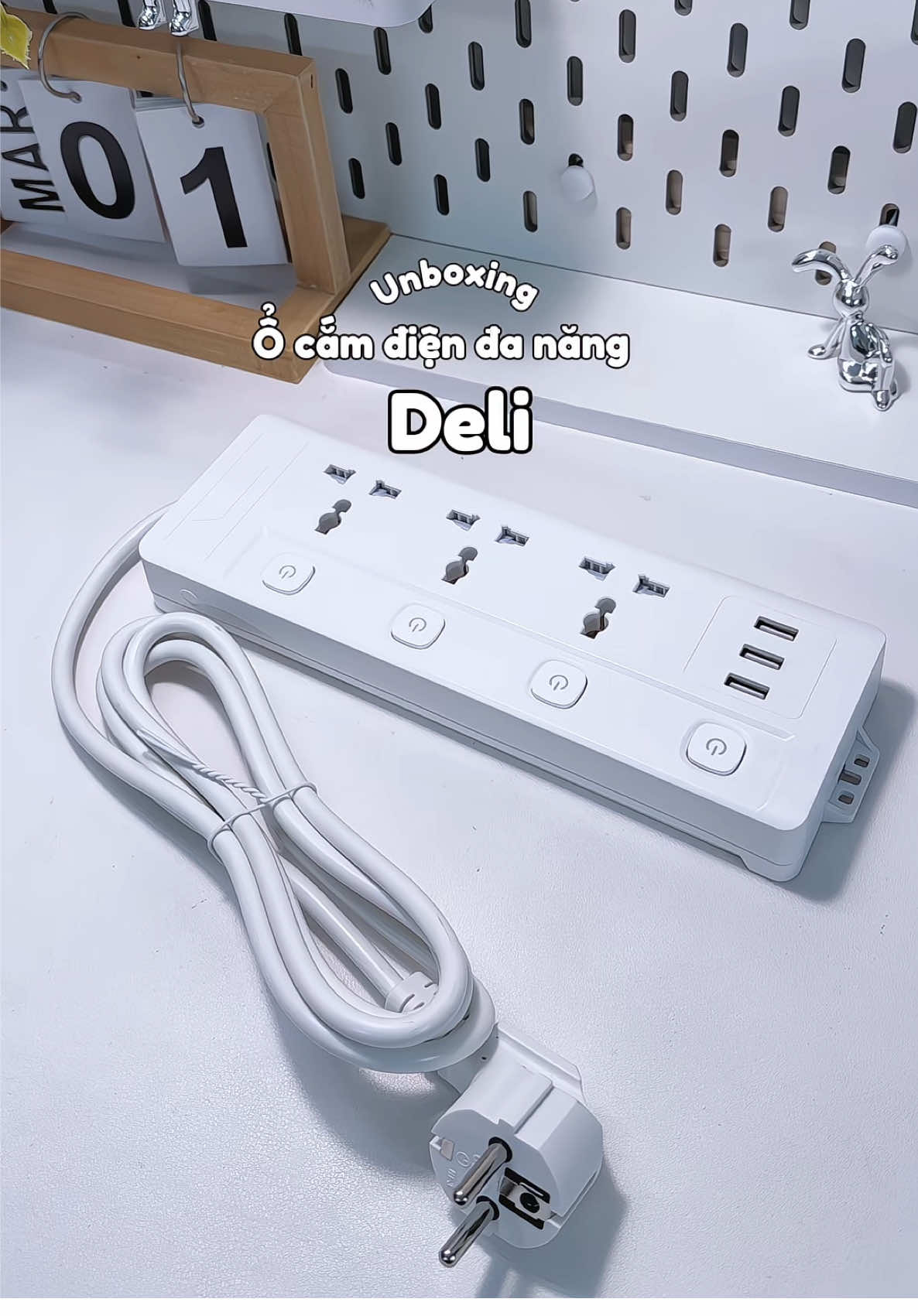 Ổ cắm điện nhà Deli dùng tiện mà an toàn #ocamdien #ocamdiendanang #deli #xh #viral 