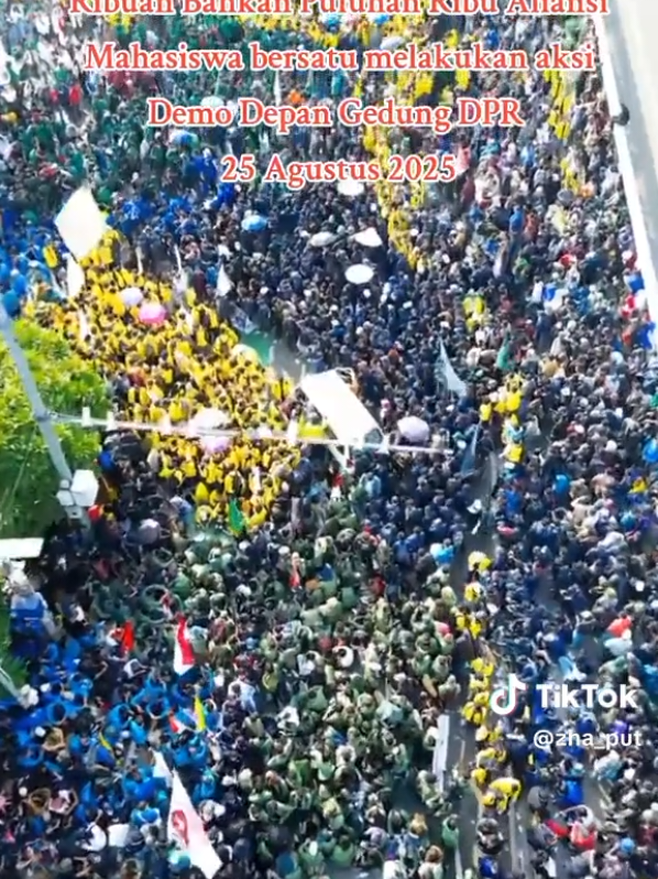 Situasi Gedung DPR RI Hari ini 25-08-2025 #bubarkandpr 