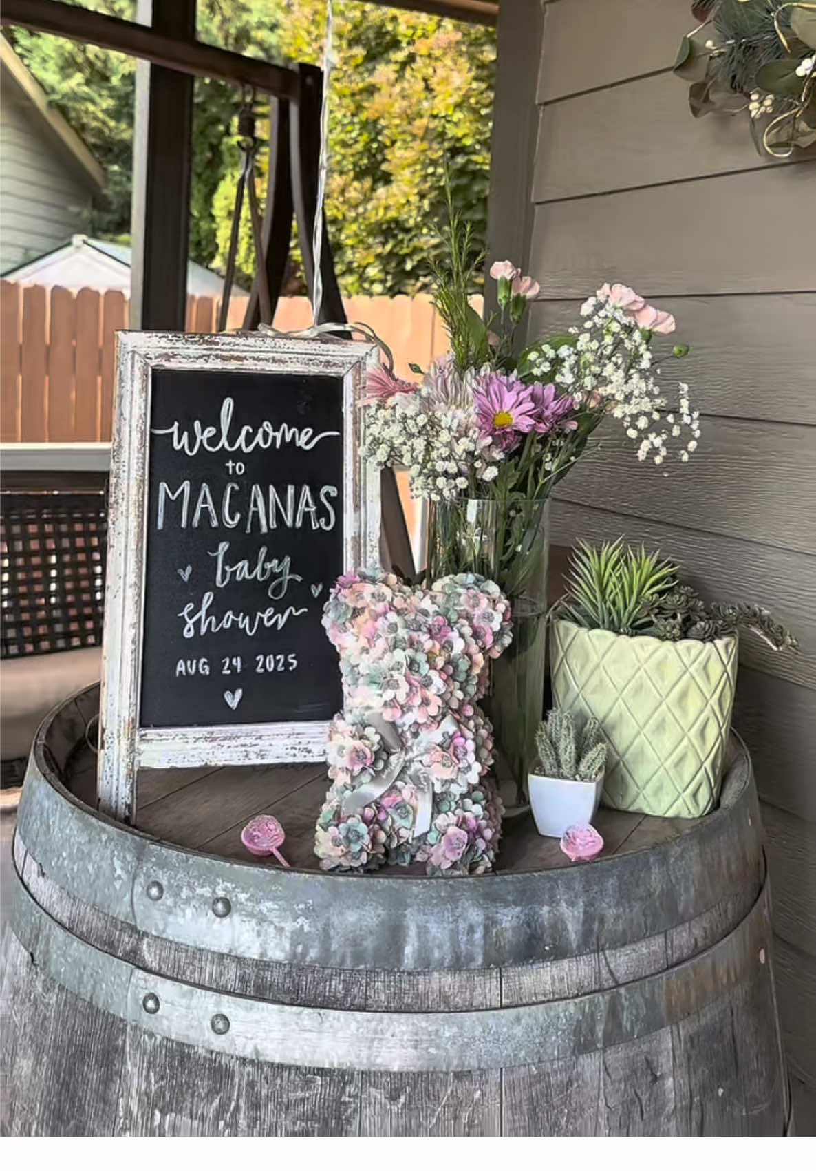 my cutie sis in law made this for me 🫶🏼🥹  #babyshower #thirdtrimester #babyinbloom #firsttimemom #fyp 