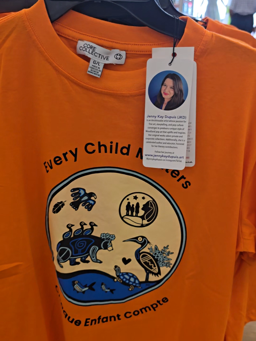 I was selected by Winners and Marshalls to create an exclusive design in recognition of Orange Shirt Day and the National Day for Truth and Reconciliation on September 30th. I'm apprecitive for the opportunity to contribute to such an important cause. 100% of the proceeds from these shirts will be donated to the Orange Shirt Society, supporting the ongoing work of reconciliation. You can find the shirts at all Winners and Marshalls locations across Canada. #OrangeShirtDay #IndigenousTikTok #arttok  #winnersfabfinds #marshallsfinds 