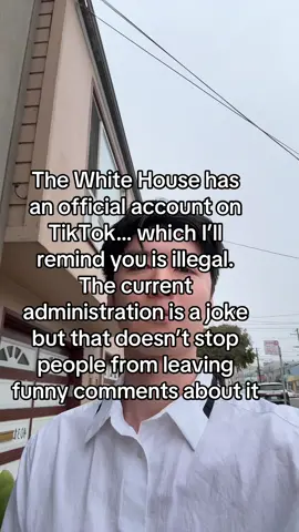 The White House is now on TikTok  #tiktok #whitehouse #politics #news #fyp 