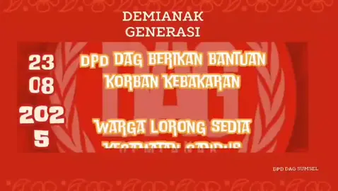 DAG Sumsel gotong royong untuk meringankan korban kebakaran...semoga bisa sedikit membantu meringankan❤️ #DAG #sumsel #baksos #kebakaran 