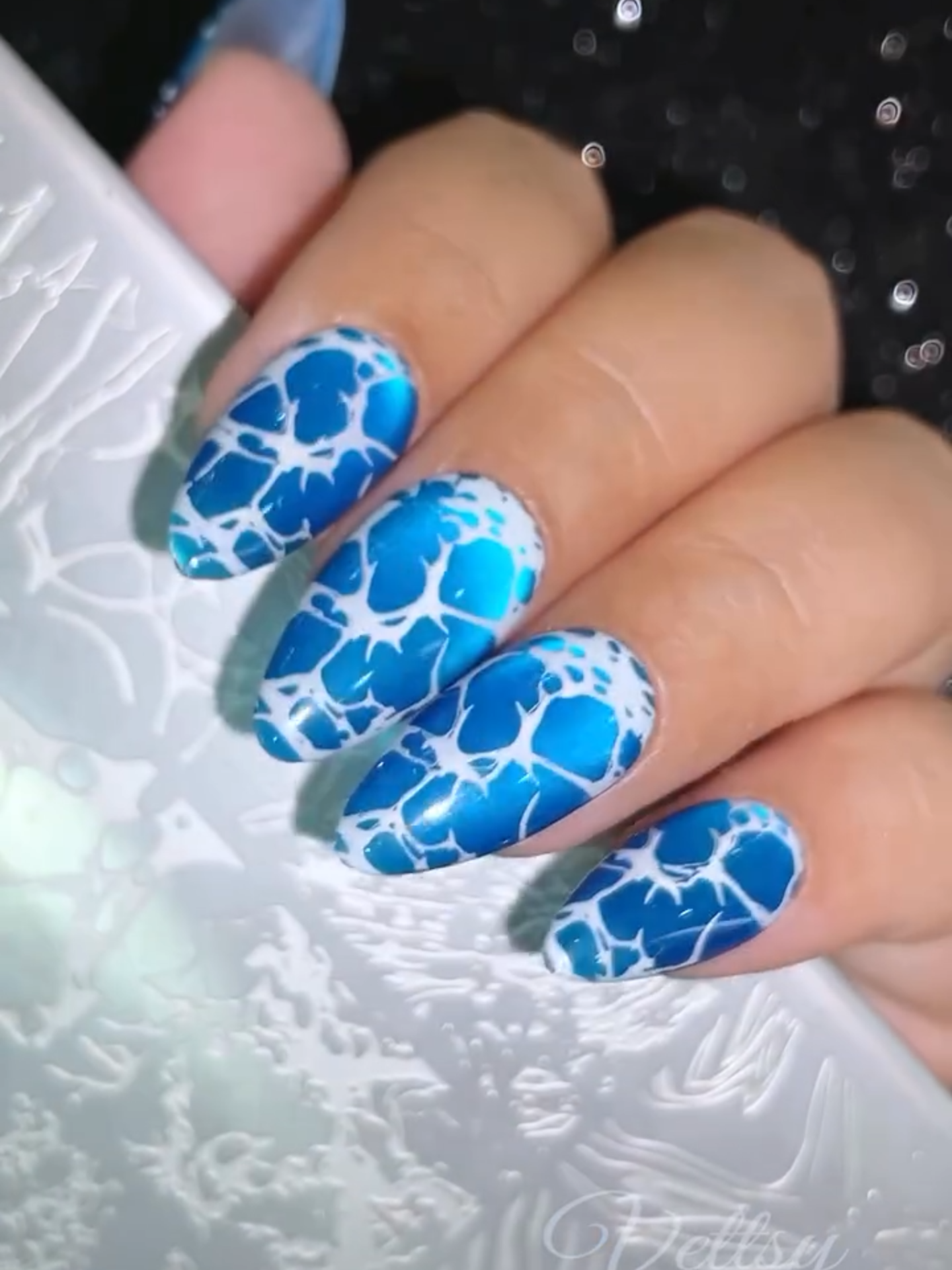 😻 Enjoy Expert Nail Art In Minutes with Vettsy Stamping Plates In! 👩‍🎨 ✨ High-Quality Stainless Steel – Durable, Rust-Resistant & Easy To Clean ✨ Precision-Engraved Designs For Effortless Transfers 🛒 Using Vettsy: ✨Stamping Plate-Marble ✨Luxe Gel Paint-White ✨Super Cat Eye Gel-Fine ✨Hema-Free Gel-Frozen 👉 Shop via my bio or visit vettsy.com Follow @vettsystore & @vettsynails for more nail inspiration 🧚‍♀️ 👭Tag friends who would like this👭 #vettsynails #nailstamping #stampingplates #stampingnails #nailart #easynailart #easynails #naildesign #nailtutorial #nailinspo #nailtools #nailsathome #diynail #bluenails #oceannails