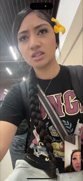 When my daughter Nona touched down in Fiji she had to wait at airport! So I waited w her on FaceTime! So happy she is there helping my sister Bernz! Also to get to see her Unko Fiji 😩🥹#FijiForever 