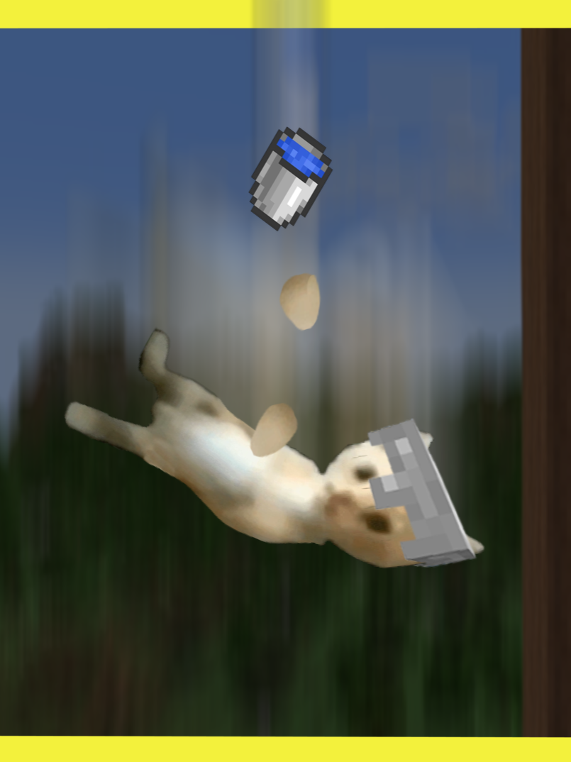 Miguel X Water Bucket #cat #animation #Minecraft