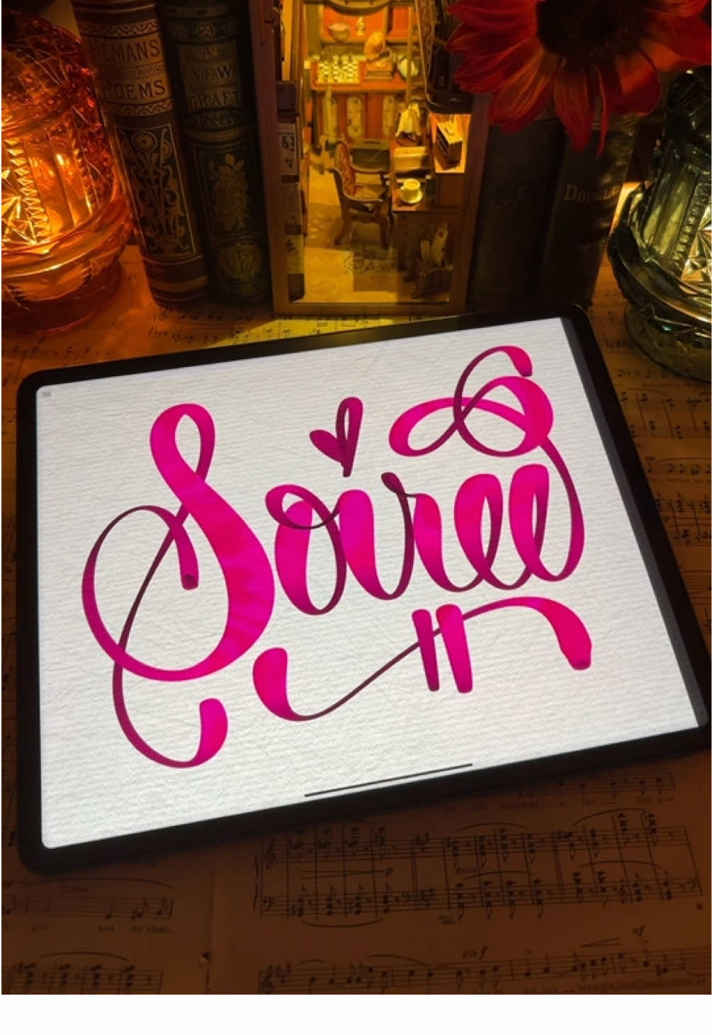 Replying to @soiree 🌹🤗 this is a new one for me - but I absolutely loved hand-lettering it! 🥰😍 Do you know someone called Soiree!!? If so please tag them in this video or maybe even send it to them! 💌 I’ll be writing new names again soon - so be sure to drop your name in the comments for a chance to receive your very own personalized name writing video! 🎁🎥✍️ #letteringwithamylea🖋️ #ipadlettering #writingnames #lettering #darkacademiaaesthetic 