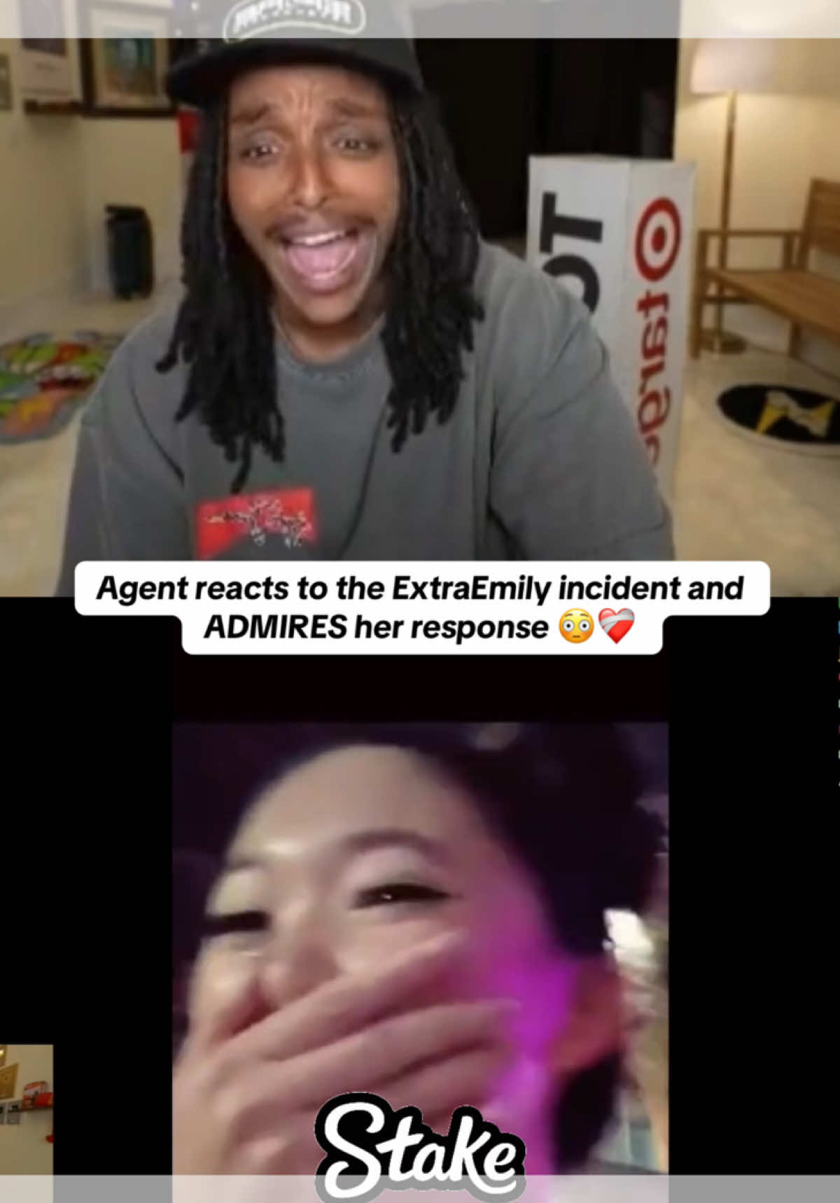 Agent reacts to the ExtraEmily incident and ADMIRES her response 😳❤️‍🩹 #agent00 #extraemily #fyp #viral 