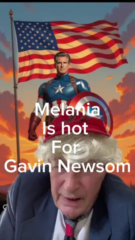 Melania is hot for Gavin Newsom. She thinks she will make a great president little Donnie Trump cut her off. #trump #newsom #melania