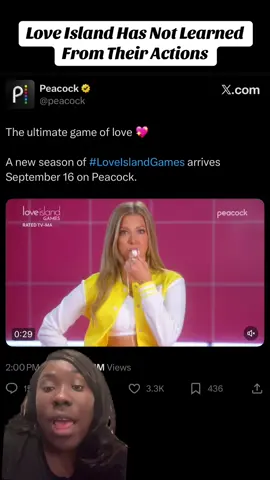 Imma have to block out everything Love Island Games while it airs cause I cannot have the discourse on my timeline anymore #loveislandgames #loveislandusa 