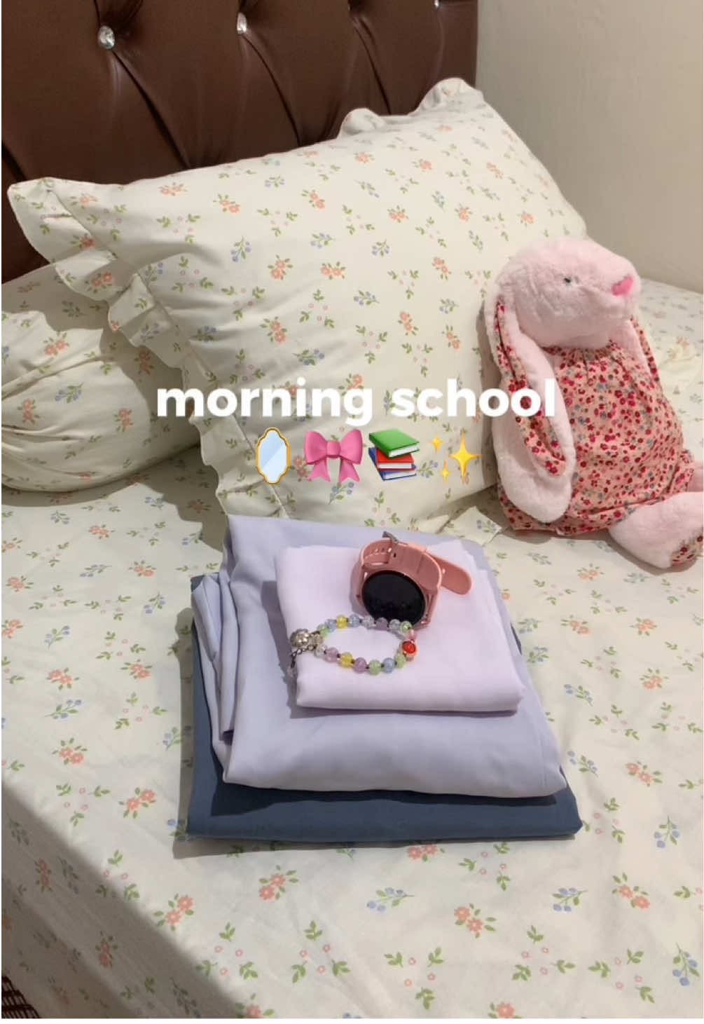 vlog morning school🤍🎀 #school #morningroutine #dailyvlog #eastetic #fyp 