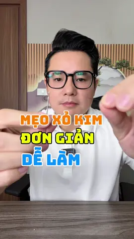 Mẹo xỏ kim (xâu kim) đơn giản, dễ làm. #dingiadung #meohay #meovat #xokim #xaukim 