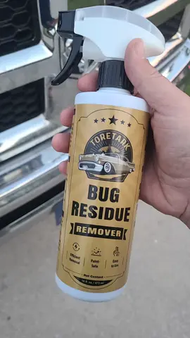 This bug residue remover works amazing! If you have bugs and guts stuck to your vehicle that just won't come off I definitely recommend this stuff!! #labordaysale #bug #car #truck #clean 