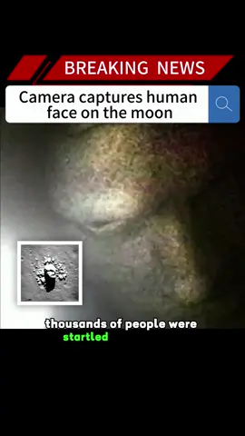 Camera captures human face on the moon#news #fyp #breakingnews #moon #us 