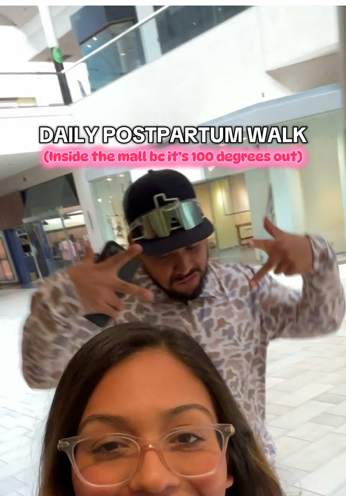 Posting through the low view jail. Daily walk was done inside today 🤪 #postpartumjourney #postpartum #walking #ditl #Vlog 