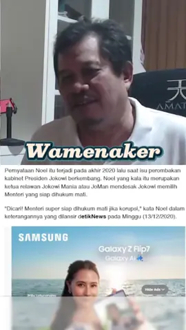 Immanuel Ibeneser dan Perombakan Kabinet Jokowi Harapan dan Realita