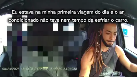 Não me dou nem o trabalho de me explicar, esse aí, vai com outro motorista, minha paz ninguém tira.  #uber #corridadeaplicativo #arcondicionado #ubercomfort 