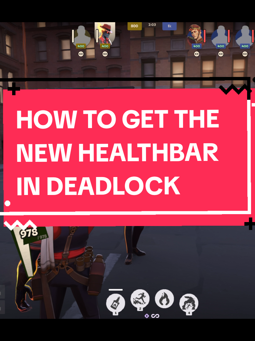 I prefer this healthbar to the other one that ends up stacking like, four healthbars on top of each other. Plus the ultimate indicator is nice #deadlock #valve #GamingOnTikTok #gaming #fyp 
