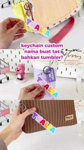 Keychain custom nama buat tumbler jadi lucuu banget 😍 #gantungankuncicustom #fyppppppppppppppppppppppp #gantungankunci #akrilikcustom #keychaincustom 